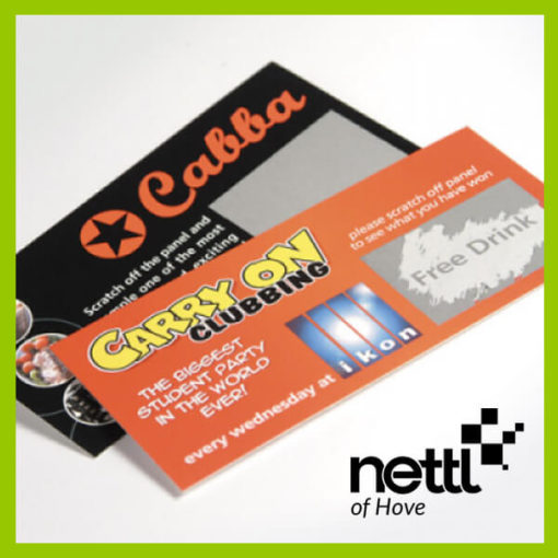 Printed Personalised Scratch Cards